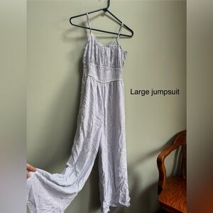 Striped jumpsuit never worn!